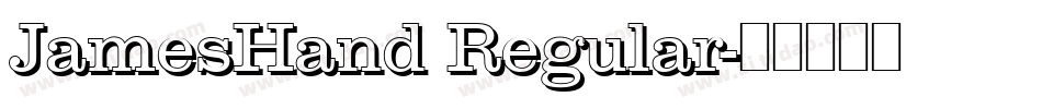 JamesHand Regular字体转换